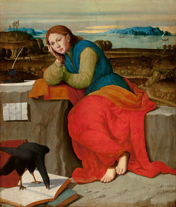 Giovani Francesco Caroto - St John at Patmos 