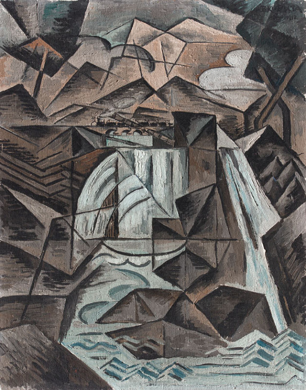 Bohumil Kubišta - Waterfall in the Alps 