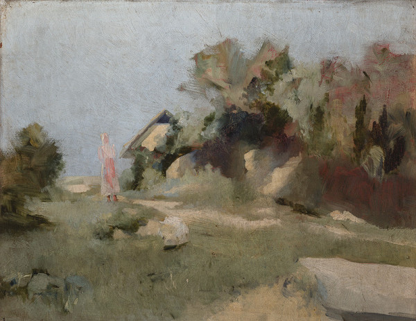Vojtěch Bartoněk - Grazing (Rural Idyll), study 