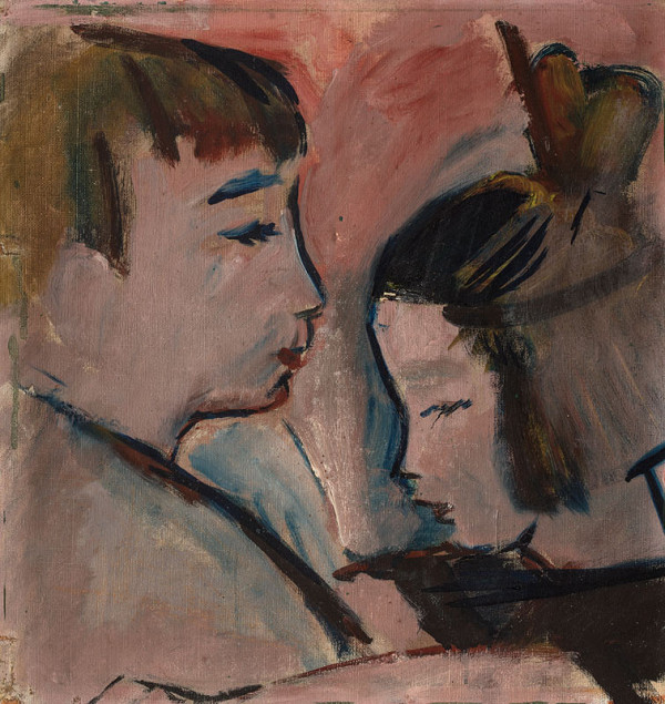 Josef Šíma - Portrait of Helfert Siblings 