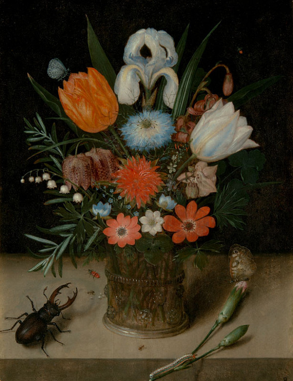 Peter Binoit - Vase of Flowers 