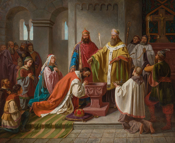 Karel Javůrek - Baptism of Prince Bořivoj 