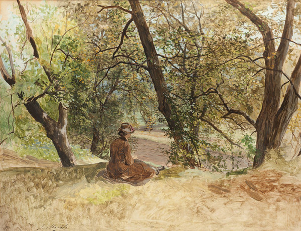 Julius Mařák - The Rest under Trees 