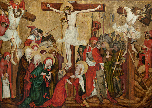 Master of the Rajhrad Altarpiece - Crucifixion from Nové Sady, called the Rajhrad Altarpiece 