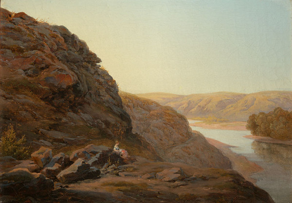 Amálie Mánesová - Landscape with a Figure 