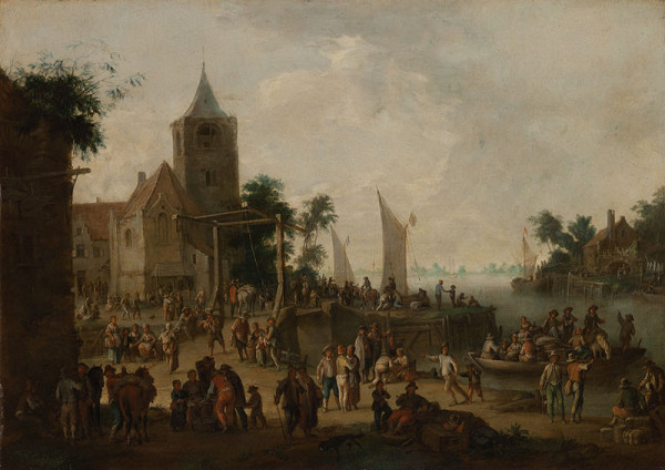 Franz de Paula Ferg - Small Town with a Church 