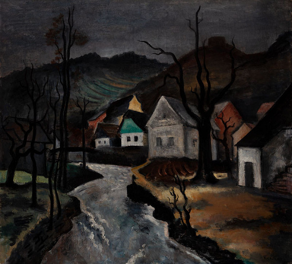 Vlastimil Rada - Village with a Stream 