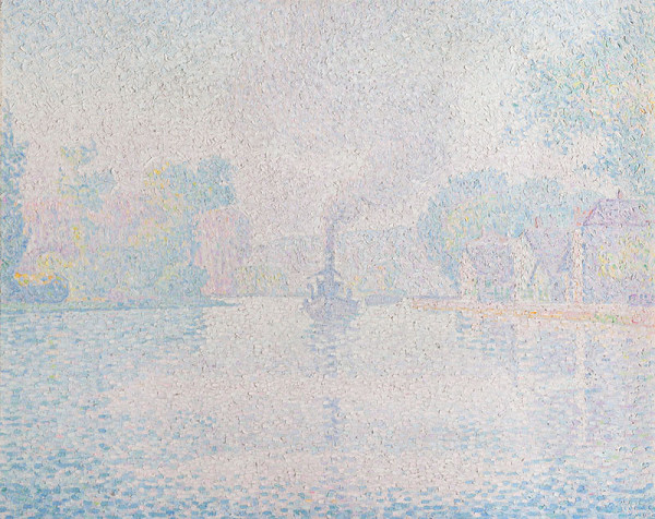 Paul Signac - L’Hirondelle Steamer on the Seine 