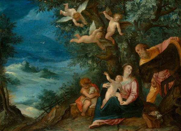 Paul Bril, Hans Rottenhammer - Rest on the Flight into Egypt 