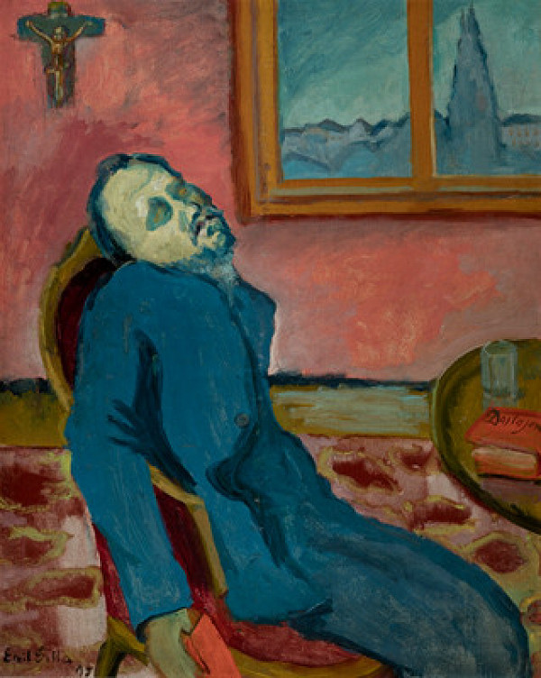 Emil Filla - Dostoevsky Reader 