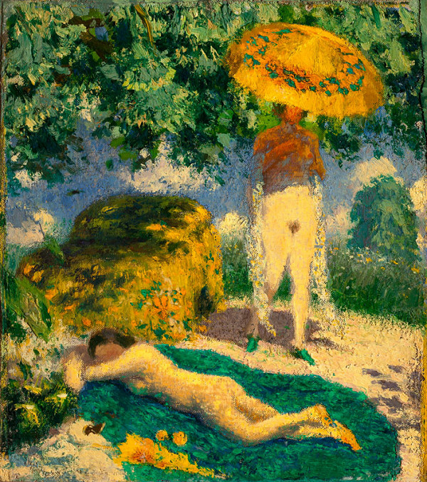 Max Švabinský - Yellow Parasol (the first sketch) 