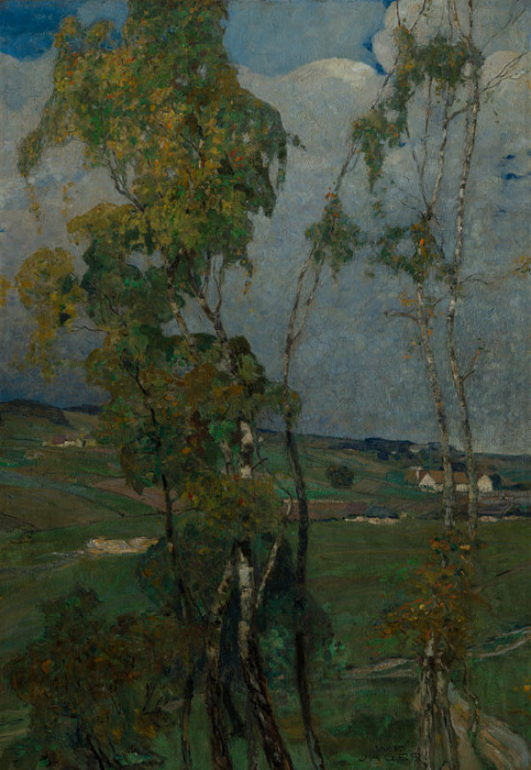 Wilhelm Franz Jäger - Landscape with Birches 