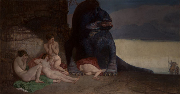 Rudolf Jettmar - Dragons and Beasts (Dragon and Girls) 