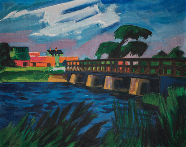 Max Hermann Pechstein - Bridge near Lebo 