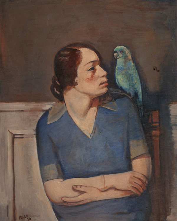 Jiří Kars - Woman with a Parrot 