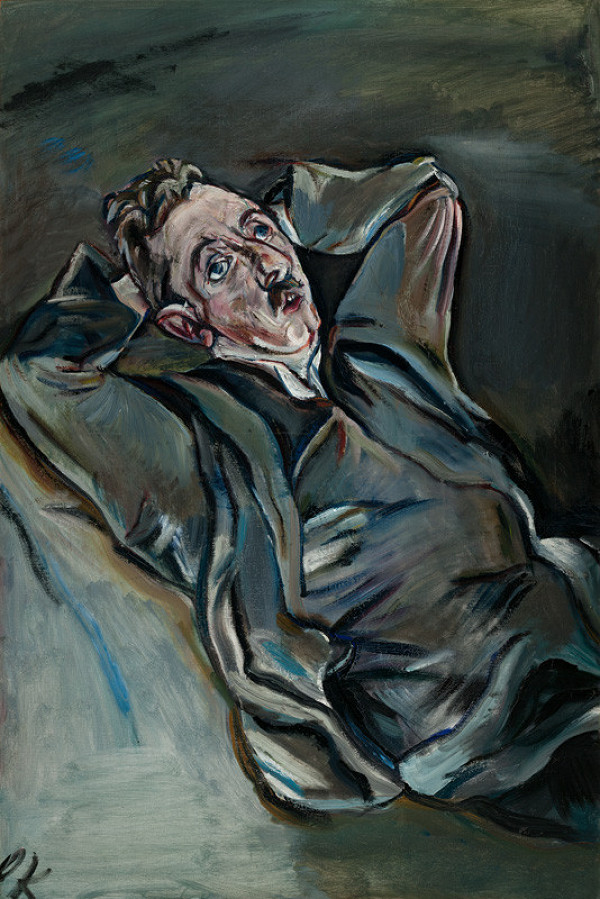 Oskar Kokoschka - Portrait of Poet Albert Ehrenstein 