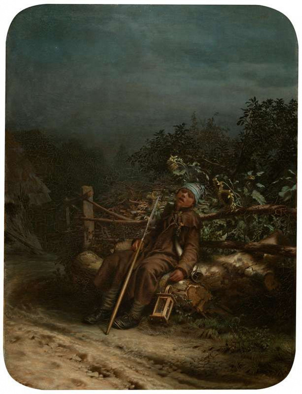 Quido Mánes - A Sleeping Watchman (Young Watchman) 