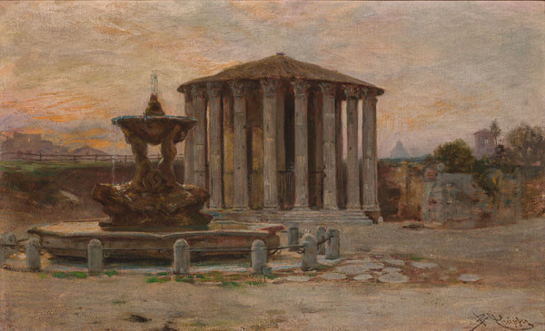 Beneš Knüpfer - The Temple of Vesta in Rome 