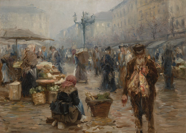 Vojtěch Bartoněk - From the Marketplace in Prague, study 