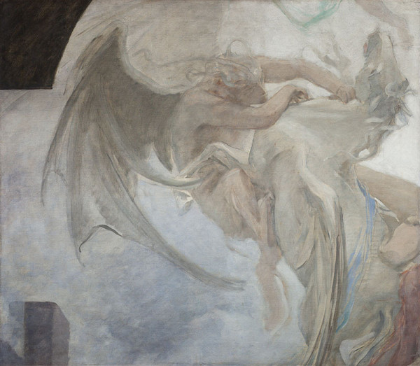 Max Pirner - Fragment of a Painting from the Triptych Life, Love, Hatred and Death 