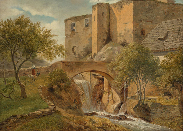 Antonín Mánes - Below the Ruins of Okoř Castle 
