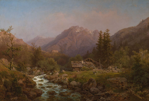 August Bedřich Piepenhagen - Mountain Country 