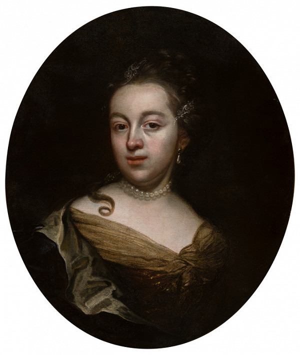 Wenzel Lorenz Reiner - Portrait of the Artist's Wife Anna Veronica, neé Hertzog 