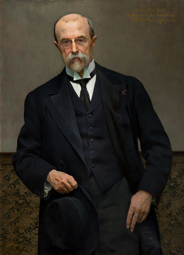 Vojtěch Hynais - Portrait of T. G. Masaryk 
