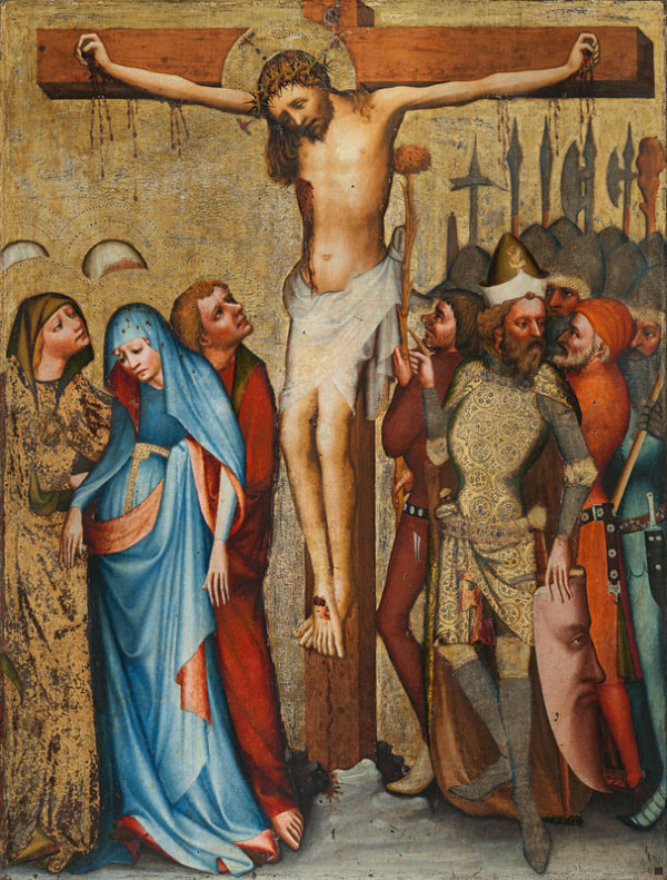 Master of the Třeboň Altarpiece - workshop - Crucifixion from St Barbara 
