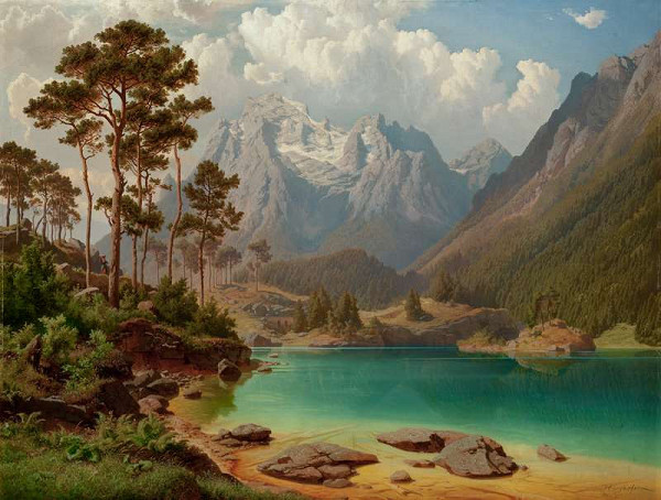 Max Haushofer - Weissensee near Lermoos in Tyrol 