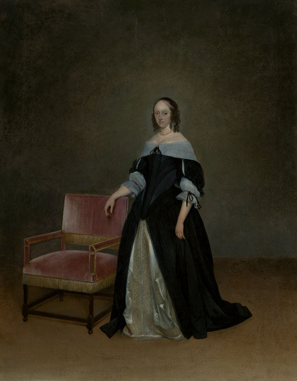 Gerard ter Borch - Portrait of Geertruid Marienburg (née Assink, Pendant to inv. no. O 640) 