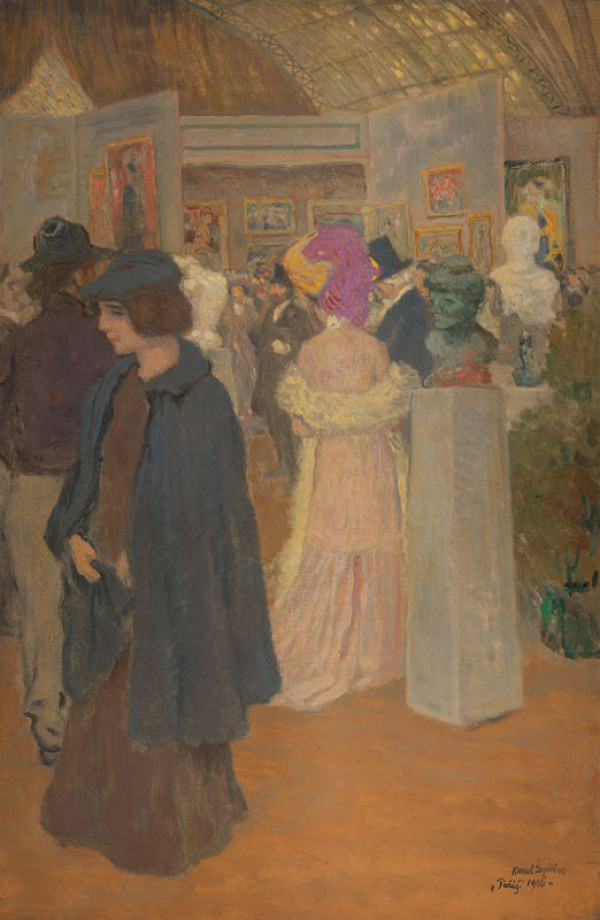 Karel Špillar - At an Exhibition in Paris 
