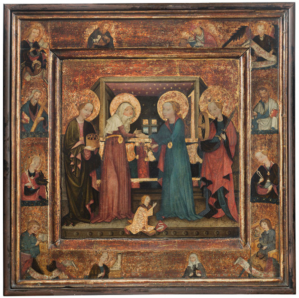 after 1450) Anonymous (South Bohemia - The Visitation of the Virgin Mary called of Švamberk 