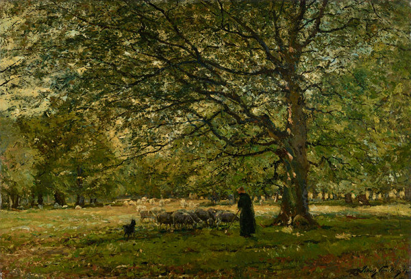 Frans Courtens - Under the Beech Tree 