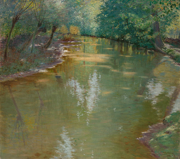 Antonín Hudeček - Stream in the Sunshine (Pool in the Woods) 