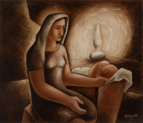 Mikoláš Galanda - By a Cradle 