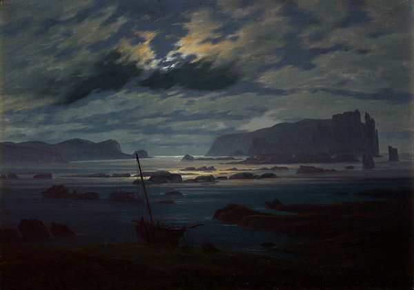 Caspar David Friedrich - The Northern Sea in Moonlight 