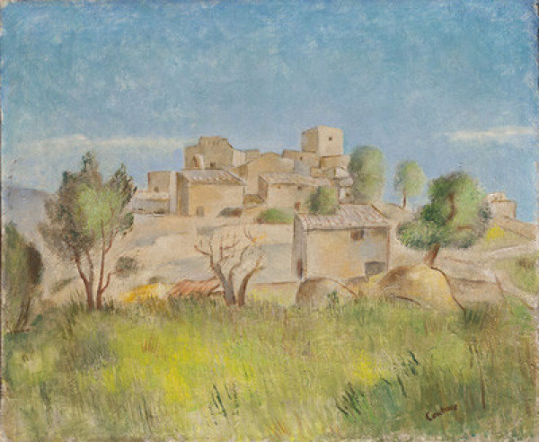 Otakar Kubín (Coubine) - View of a Village in Southern France 