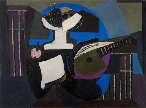 Emil Filla - Tray with a Mandolin 