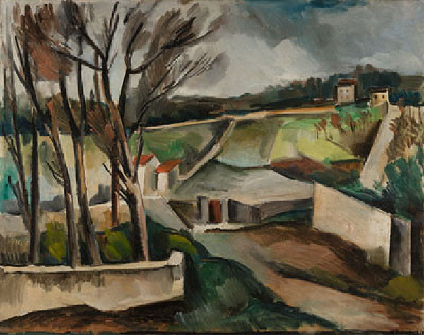 Maurice de Vlaminck - Village Road (French Village) 