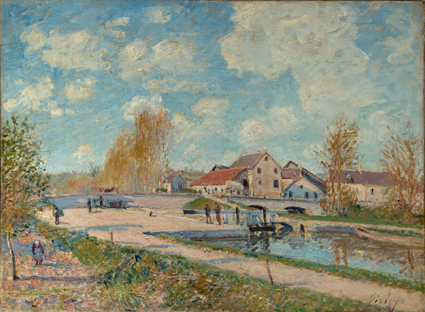 Alfred Sisley - The Bourgogne Lock at Moret 