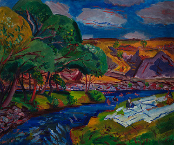 Vincenc Beneš - Behind the Mill in Písek 