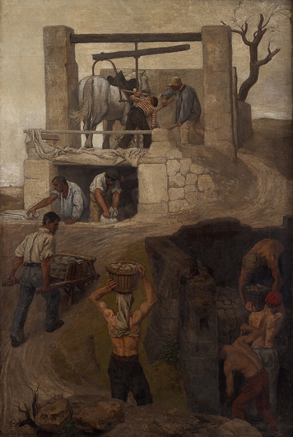 Hippolyt Soběslav Pinkas - Workers at Montmartre 