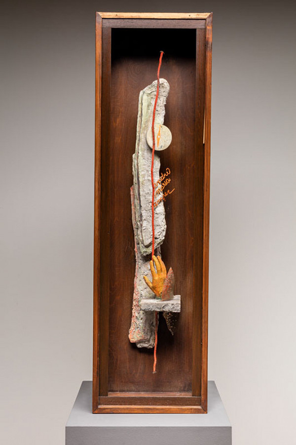 Zdeněk Pešánek - Ampere’s Right-Hand Grip Rule (final model for the set of kinetic light sculptures One Hundred Years of Electricity for Zenger Transformer Station in Prague) 