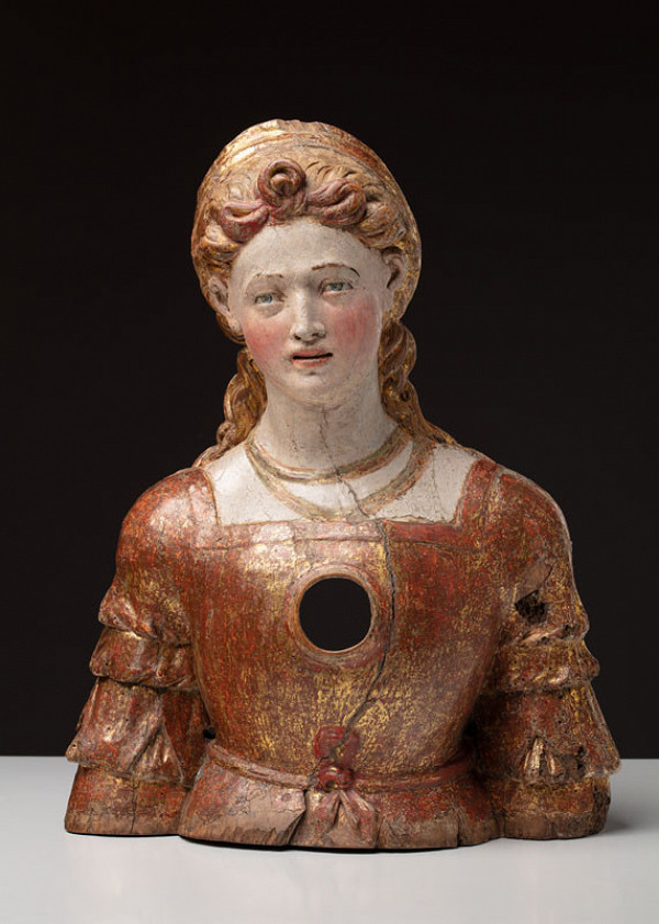 Spanish sculptor from the end of the 16th century - Reliquary Bust of a Female Saint 