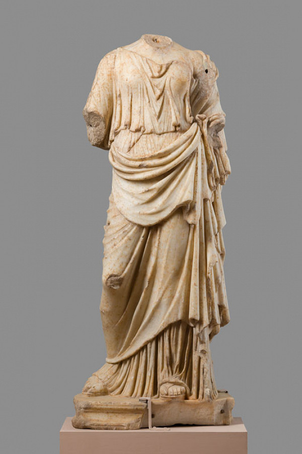 Roman copy of a culpture by the Greek sculptor Agorakritos (dating from 1st - 2nd century A.D.) - Goddess Nemesis 