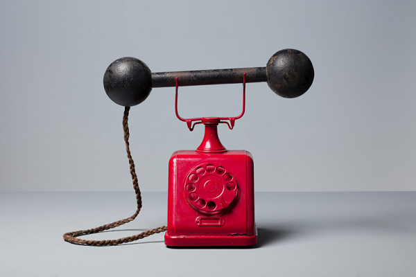 Bohumil Štěpán - Red emergency telephone 