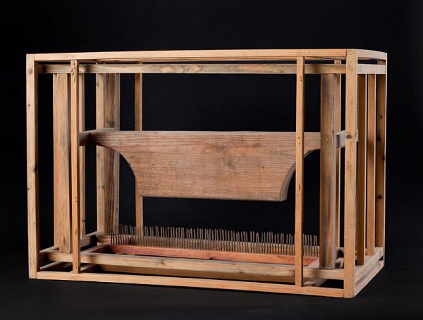 Zbyněk Sekal - Untitled (Case with Row of Nails and Board) 