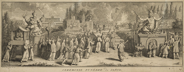 Bernard Picart - engraver - Funeral Ceremony in Japan 