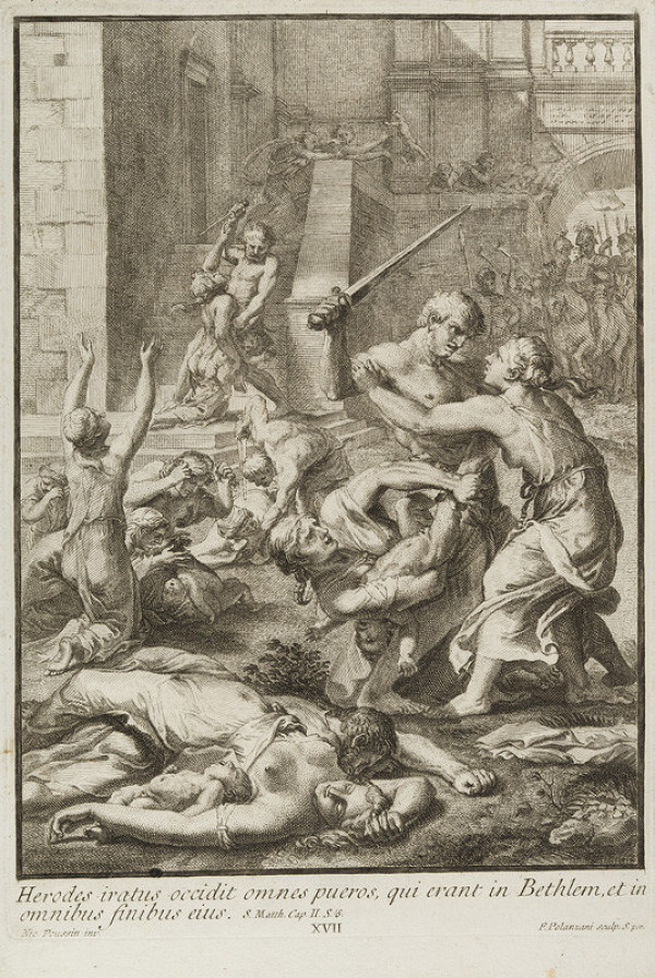 Francesco Polanzani - engraver, Jacquese Stella - inventor - The Massacre of the Innocents 